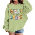 thumbnail image 1 of Mercatoo First Grade Sweatshirts for Girls, Kids Oversized Graphic Letter Print Long Sleeve Crewneck Pullover School Shirt Tops, 1 of 7