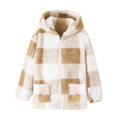 thumbnail image 1 of Mercatoo Flannel Fleece Jacke1 for Girls Plaid Fuzzy Hooded Long Sleeve Kids Winter Coat Zip Up Loose Warm Boys Fall Jacke 1s, 1 of 9