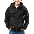 thumbnail image 1 of Mercatoo Full Zip Tactica1 Hoodies for Boys Cargo Long Sleeve Hooded Sweatshirt with Pockets Teen Casual Fall Winter Pullover, 1 of 5