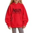 thumbnail image 1 of Mercatoo G𝗵𝐨st Hoodies for Girls Boys Halloween Oversized Sweatshirts Kids Cute Letter Graphic Hoodie Long Sleeve Pullover, 1 of 4