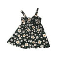 thumbnail image 1 of Mercatoo Girl's Casual Dress Summer Scoop Neck Sleeveless Floral Flowy Print Sundress Girls Beach Dress Size 8 1 to 9 Years, 1 of 3