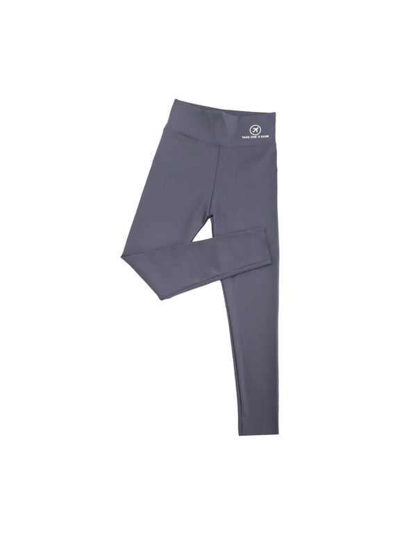 Girls Athletic Pants High Waisted Soft Comfy Thick Elastic Compression Yoga Leggings for Toddler Kids Dance Workout Running