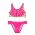 thumbnail image 1 of Mercatoo Girls Bikini Beach Swimwear 2 𝐏iece Floral Printing High Waist Bikini Bathing Suits Toddler Girls Sport Swimsuit, 1 of 5