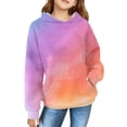 thumbnail image 1 of Mercatoo Girls Boys Hoodies Cute ??2k Tie Dye Print Sweatshirt Casual Comfy Soft Long Sleeve Pullover Toddler Fall Winter Warm Clothes, 1 of 7