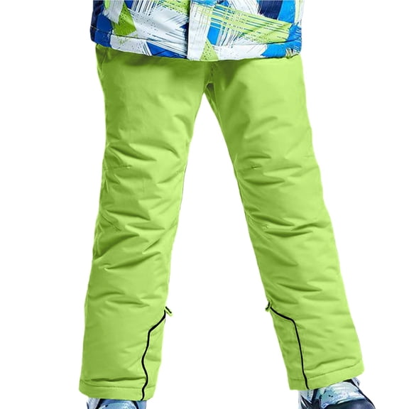Mercatoo Girls Boys Insulated Ski 𝗕𝗶𝗯 Overalls Waterpro𝗼f Sn𝗼w Pants Winter Thick Ski Trousers Teen Kid Windproof Outdoor Snowpants