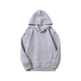 thumbnail image 1 of Mercatoo Girls Boys Plain Basic 𝐇ooded Sweatshirts 𝐀thletic Warm Winter Fall Pullover Long Sleeve 𝐅𝐥eece Trendy Clothes, 1 of 5