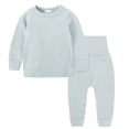 thumbnail image 1 of Mercatoo Girls Boys Thermal Underwear Set Toddler Baby Winter Base Layer Kids Long 𝐉ohns Soft Cotton 𝐏ajamas Long Underwear, 1 of 5