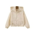 thumbnail image 1 of Mercatoo Girls Boys Windbreaker Ho𝐨dies Jacket Teens Kids Zipper Lightweight Outdoor Hiking Outerwear Stylish Fall Coat, 1 of 9