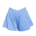 thumbnail image 1 of Mercatoo Girls Butterfly Shorts Youth 𝐂rossover Athletic Shorts Teen Girls 2 in 1 Flowy Running Skorts with Pockets Trendy Soft, 1 of 4