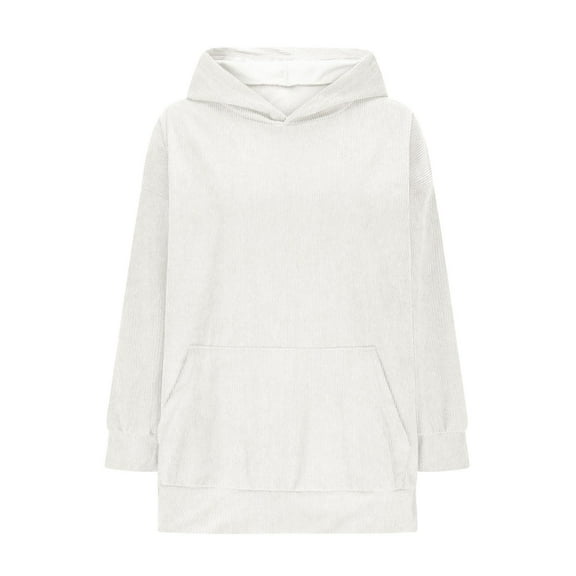 Mercatoo Girls Cute Trendy Ho𝐨ded Solid Oversized Sweatshirt Casual Long Sleeve Pullover Ho𝐨dies Sweater 𝐏reppy Teen Clothes