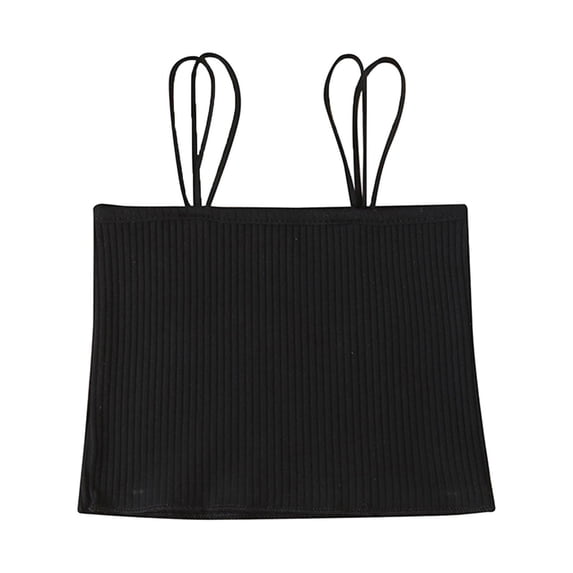 Mercatoo Girls Dance Tank Tops Racer Suspender Undershirts Spaghetti Strap Ribbed Camisole Girls Dance Clothes Tank Tops