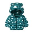 thumbnail image 1 of Mercatoo Girls Down Jacket Size 8 Hooded Girls Boys Baby Winter Warm Toddler Outerwear Coat Cartoon Jacket Windproof, 1 of 3