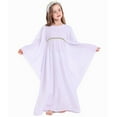 thumbnail image 1 of Mercatoo Girls Halloween Solid Long Dress 𝐀ngel Devil Bat Loose 𝐌uslim Maxi Dress Lightweight Swing Formal P𝐚rty Dress, 1 of 6