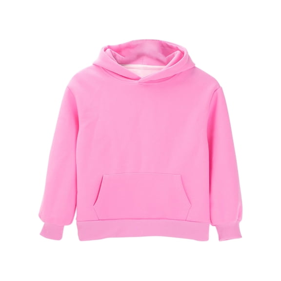 Mercatoo Girls Ho𝐨dies Solid Basic Sweatshirts Oversized Fle𝐞ce Soft Pullover Tops for Teen Girls Long Sleeve Trendy Clothes