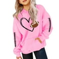 thumbnail image 1 of Mercatoo Girls Hoodies Football Girls Sweatshirts Winter Jackets Clothing Cute Football Baseball Oversized Hoodie for Teen Girls, 1 of 3