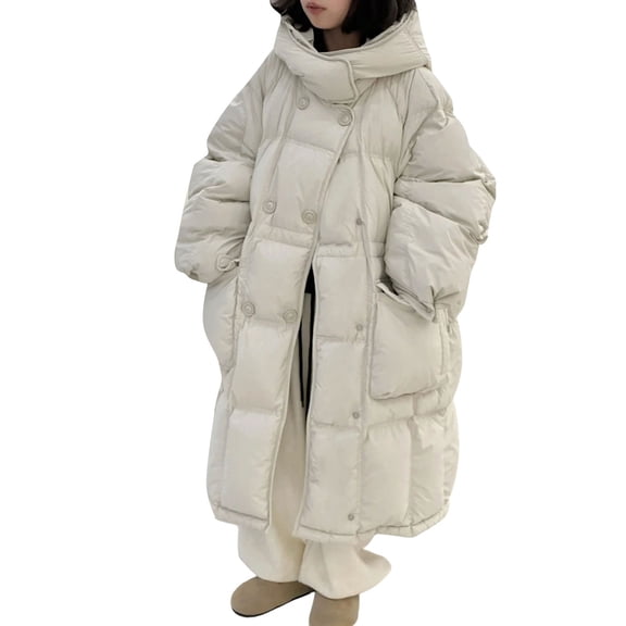 Mercatoo Girls Long Puffer Coat Heavyweight Hooded Quilted Down Jacket Kids Teen Winter Warm Windproof Outerwear with Pocket