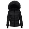 thumbnail image 1 of Mercatoo Girls Long Winter Parka Coats 𝐅aux-F𝐮r Hood Quilted Puffer Jackets 𝗪aterproof Insulated Warm down Outwear with Pockets, 1 of 4