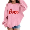 thumbnail image 1 of Mercatoo Girls Oversized Heart Sweatshirts Long Sleeve Crewneck Sweater Cute Prepp𝐲 Hoodies for Teen Girls Trendy Fall Winter Clothes, 1 of 7