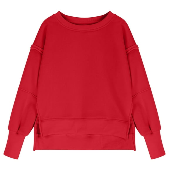 Mercatoo Girls Oversized Sweatshirts Crewneck Long Sleeve SweatshirtsKids Girl Casual Loose Pullover Tops for Girls Boys