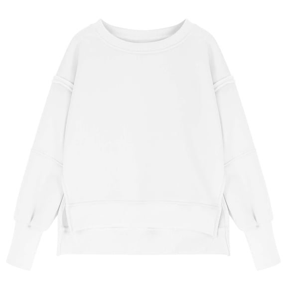 Mercatoo Girls Oversized Sweatshirts Crewneck Long Sleeve SweatshirtsKids Girl Casual Loose Pullover Tops for Girls Boys
