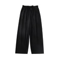 thumbnail image 1 of Mercatoo Girls Palazzo Pants Lightweight 𝐅lowy Stretchy Wide Leg Pant Kid Loose Comfy Trousers Straight Activewear with Pockets, 1 of 9