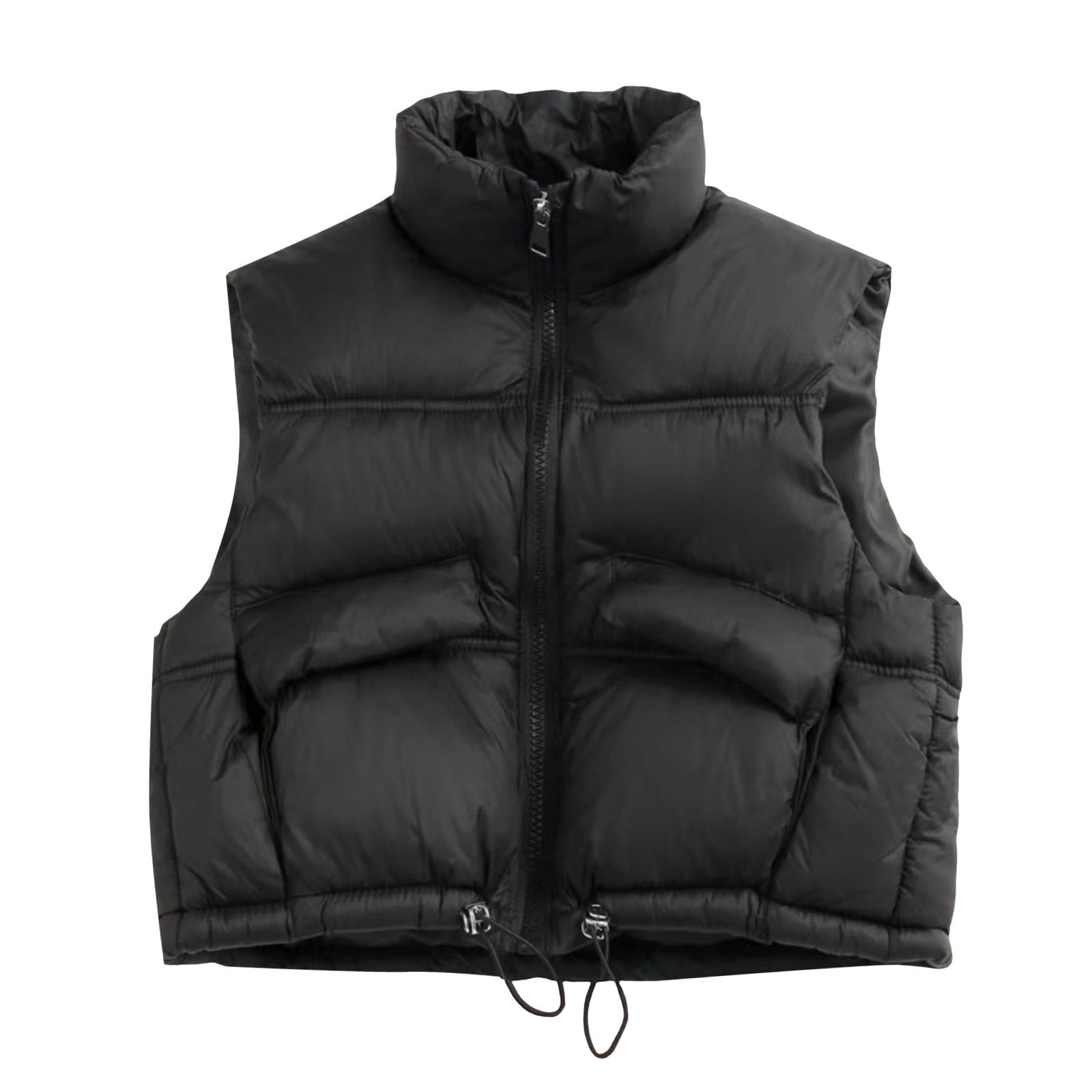 Mercatoo Girls Puffer Vest Stand Collar Sleeveless Down Jacket Kids ...