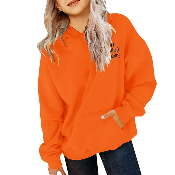 Mercatoo Girls Sweatshirt Personalized Print Casual Pattern Sweatshirt Comfortable Long Sleeve Sweatshirt Boys Hoodie Medium