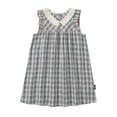 thumbnail image 1 of Mercatoo Girls Toddler Sleeveless Plaid Vest Dresses Birthday Outfit Kids Casual Swing Dresses Playwear Family Photo Outfit, 1 of 9