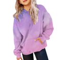 thumbnail image 1 of Mercatoo Girls Trendy Tie Dye Hoodies Teens Oversized 𝐇ooded Sweatshirts Cute Rainbow Long Sleeve Fall Winter School Hoodie, 1 of 7