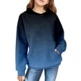 thumbnail image 1 of Mercatoo Gradient Print Hooded Pullovers for Kids Trendy P??eppy Casual Hoodies Teen Comfortable Long Sleeve Top with Poket, 1 of 7