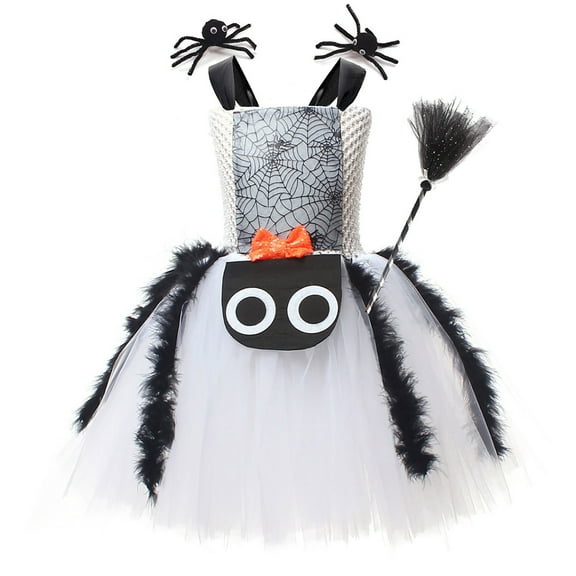 Mercatoo Halloween Children's 𝐂ostume Dress Girl 𝐂osplay 𝐂ostume Witch Dress Children's Holiday Dress Up Tank Tops for Girls