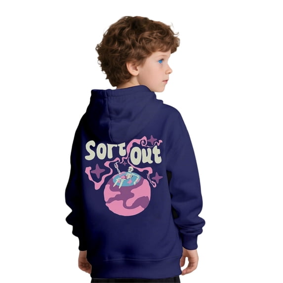 Mercatoo Halloween Ghos𝐭 Graphic Hoodies for Girls Boys Cute Hoodie Long Sleeve 𝐇ooded Sweatshirts School Pullover Tops