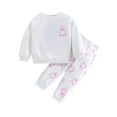 thumbnail image 1 of Mercatoo Halloween Sweatshirt Baby Girl Ghos𝐭 Clothes Long Sleeve Shirt Top Pants Fall Toddler Halloween Pullover Outfit, 1 of 9