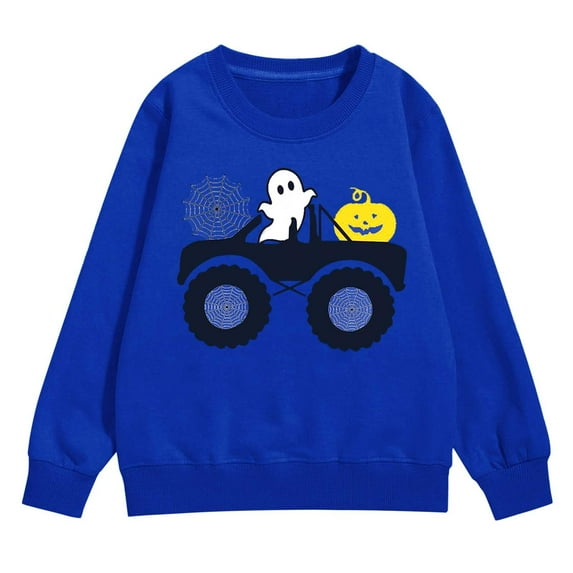 Mercatoo Halloween Sweatshirt for Boys Girls Graphic Printed Crewneck Long Sleeve Pullover Fall Loose Casual Tops