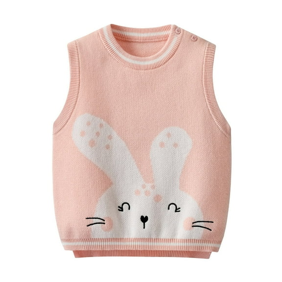 Mercatoo Kids Baby Toddler Girls Tank Top Sweater Vest Knitted Sweater 𝐅loral Sleeveless T-Shirt Tops Autumn Winter Clothes