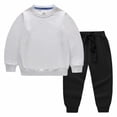 thumbnail image 1 of Mercatoo Kids Boys 2pc Sweatpants Sets Crew Neck Pullover Sweatshirts Joggers Pants Sweatsuits Clothes Set Toddler Outfits, 1 of 4