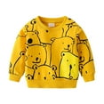 thumbnail image 1 of Mercatoo Kids Boys Cute Sweatshirts 𝐁ear Graphic Long Sleeve Crewneck Hoodies 𝐘2K Cotton Pullover Shirts Fall Winter Clothes, 1 of 7