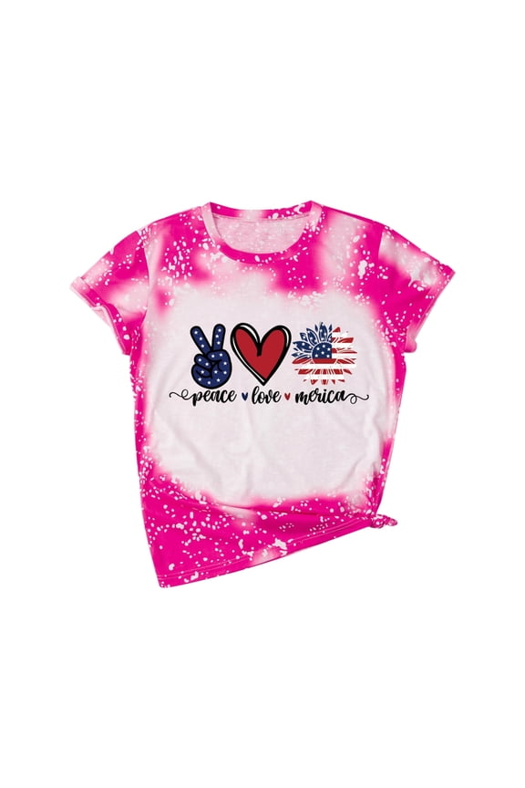 Kids Boys Girls 4th Of July Clothes American Flag Short Sleeve T shirt Tops Toddler Summer Holiday Outdoor Outfit