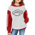 thumbnail image 1 of Mercatoo Kids Boys Girls Baseball Pullover Sweatshirts 𝐂olor Block Cute Hoodie School Long Sleeve Fall Winter Warm Clothes, 1 of 3