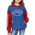 thumbnail image 1 of Mercatoo Kids Boys Girls Baseball Pullover Sweatshirts 𝐂olor Block Cute Hoodie School Long Sleeve Fall Winter Warm Clothes, 1 of 3
