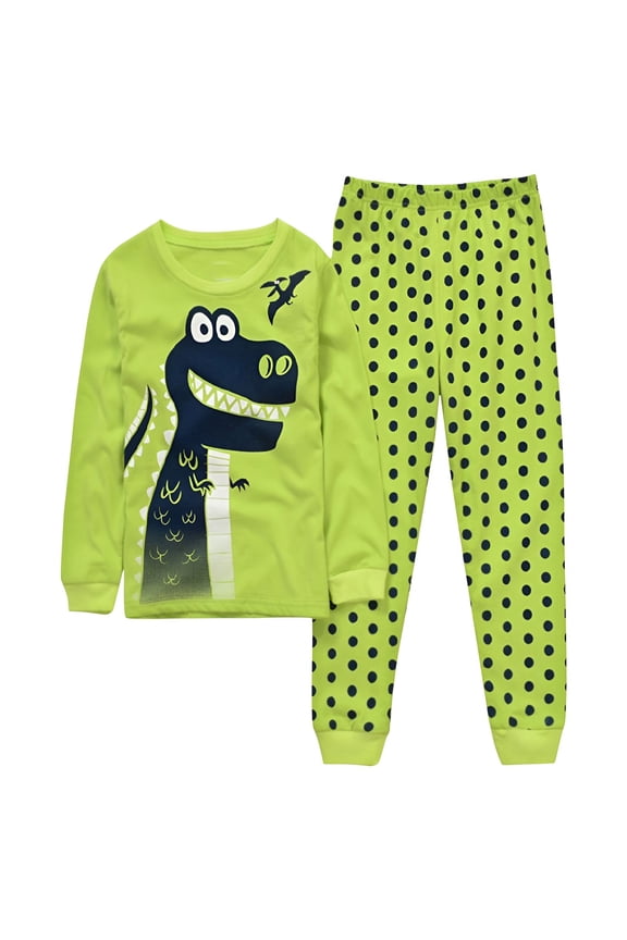Kids Boys Girls Dinosaurs 𝐏ajamas Toddler Baby Long Sleeved 𝐒leepwear 𝐏js Loose Polka 𝐃ot Trousers Halloween Clothes