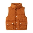 thumbnail image 1 of Mercatoo Kids Boys Girls Sleeveless Puffer Jacket Windproof Vest Zipper Thicken Warm Outerwear Winter Padded Waistcoat Vest, 1 of 3