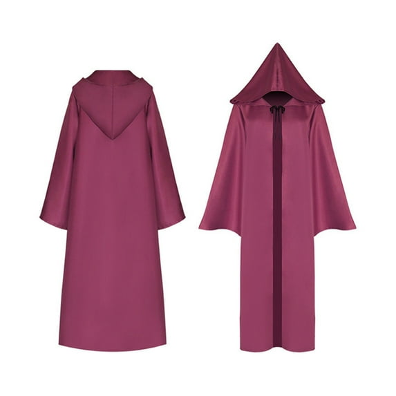 Mercatoo Kids Boys Halloween Hoodie Cape Outfits Zipper Long Sleeve Solid Color Cloak Festival Dress Up Clothes for Toddler Boys