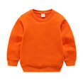 thumbnail image 1 of Mercatoo Kids Boys Long Sleeve Crewneck Tee T-Shirt Toddler Boys Girls Solid Soft Basic Pullover Sweatshirt Winter Girls Clothes, 1 of 1