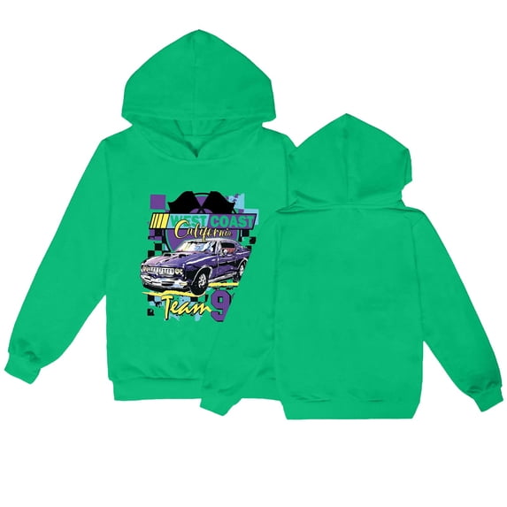 Mercatoo Kids Boys Long Sleeve Lightweight Drawstring Letter Print Graphic Hoodies Sweatshirt Children Girls Pullover Tops