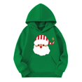 thumbnail image 1 of Mercatoo Kids Christmas Hoodie Girls Winter Cute Santa Graphic Long Sleeve Pullover Sweater Holiday Party Soft Cotton Clothes, 1 of 6