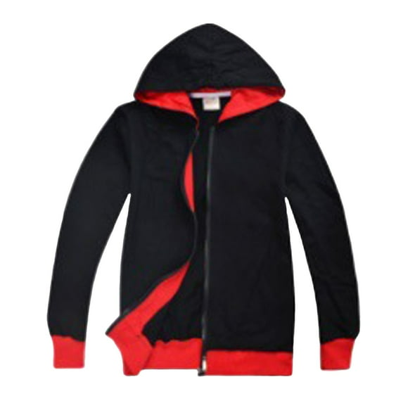 Mercatoo Kids Fall Winter Jackets Lightweight Zipper Solid Color Hooded Windbreaker for Boys Girls Windproof Windbreaker Jacket