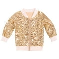 thumbnail image 1 of Mercatoo Kids Girls Fall Winter Jackets Girls Sequin Zipper Coat Jacket for Toddler Birthday Christmas Clothes for 3 to 10 Years, 1 of 9