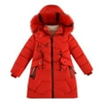 thumbnail image 1 of Mercatoo Kids Girls Puffer Jacket Hooded Padded Parka Coat Winter Warm Windproof Quilted Down Outerwear Cozy Jackets with Pockets, 1 of 4