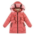 thumbnail image 1 of Mercatoo Kids Girls Puffer Jacket Hooded Padded Parka Coat Winter Warm Windproof Quilted Down Outerwear Cozy Jackets with Pockets, 1 of 9